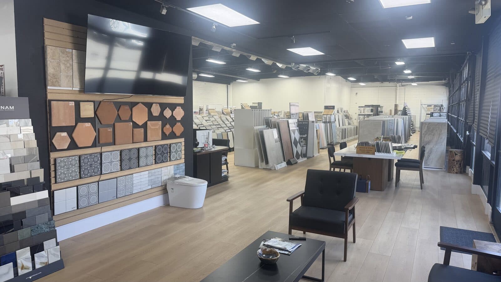 Bona Tiles showroom display wall
