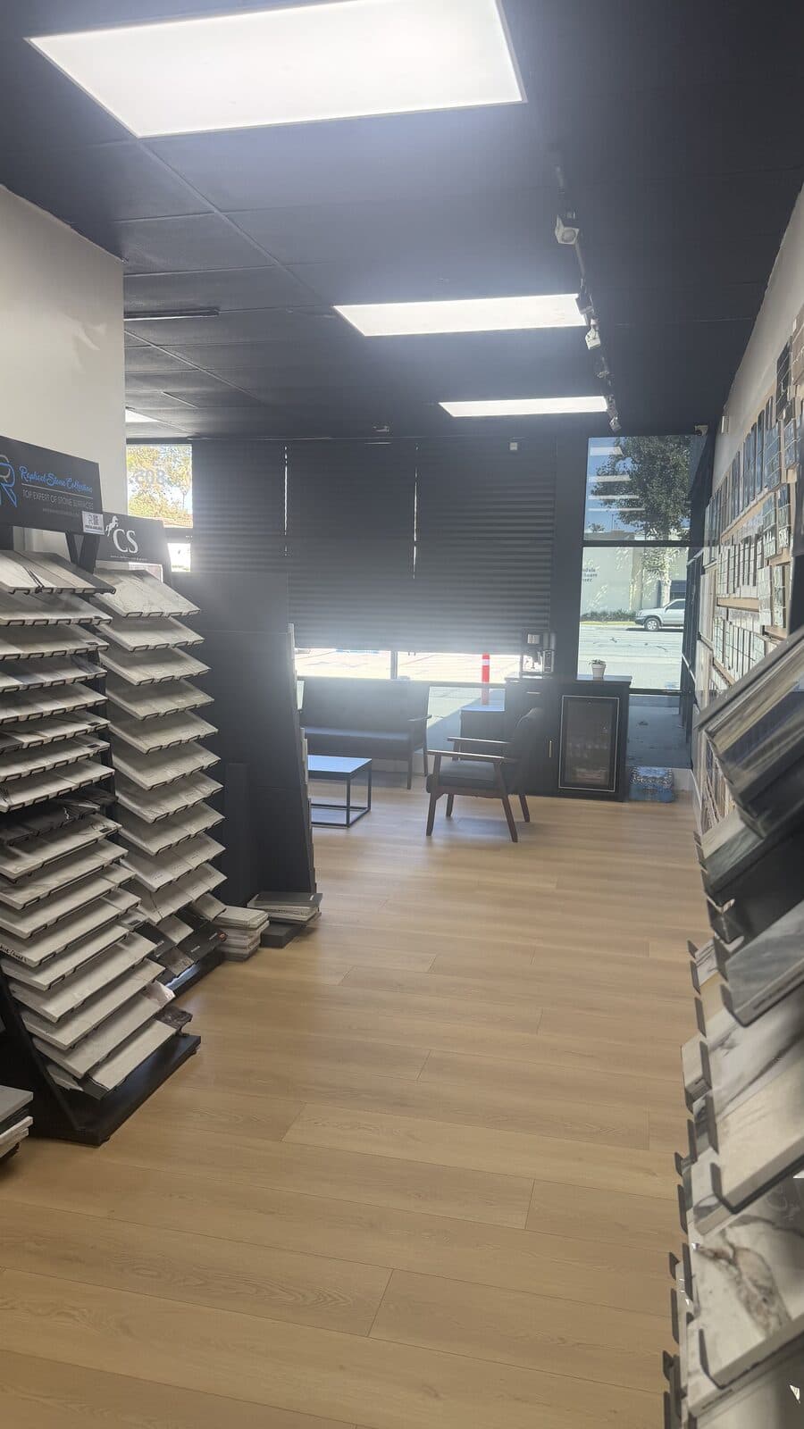 Vinyl and laminate flooring samples