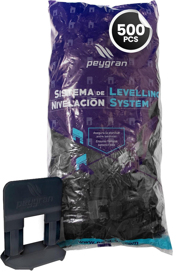 Peygran Tile Leveling System 1/16 (2MM): 500 Clips